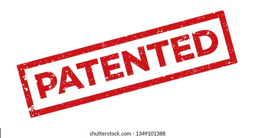 PATENTED red stamp text on white.