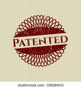 Patented rubber stamp