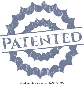Patented rubber stamp