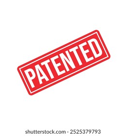 Patented Rubber stamp design Vector 