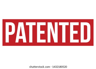 Patented Rubber Stamp. Patented Stamp Seal – Vector