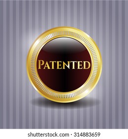 Patented shiny emblem