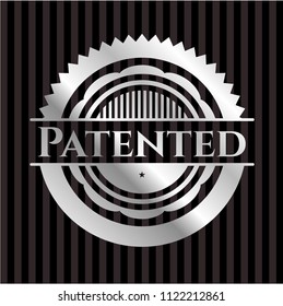 Patented silvery badge