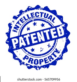 Patented stamp vector