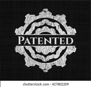 Patentiert mit Chalkboard-Textur