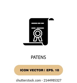 patents icons  symbol vector elements for infographic web