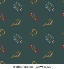 Patern fall, poster, banner, postcard, lettering