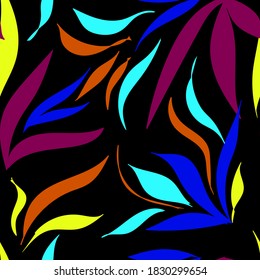 
Patern jungle drawing. seamless hand drawn background for packaging, print, fabric