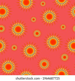 patern sun background for wrapping paper