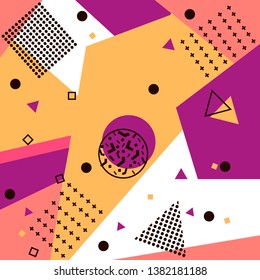 patern vector composition of color shapes and contours