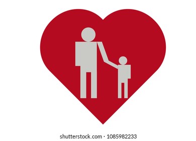 Paternal love of a family.