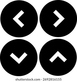 Path arrow with four direction