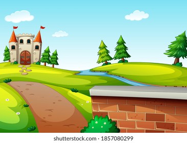 Path to castle with path