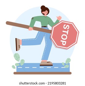 Path Concept. Life Course Or Business Way, Plan Or Strategy. New Opportunities And Self Development, Life Changing Decision. New Road To Destination. Flat Vector Illustration