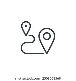 path destination gps direction route location icon, vector illustration