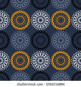 Path of endeavour symmetry seamless pattern. Suitable for screen, print and other media.