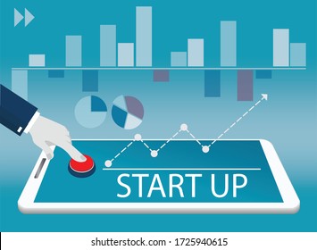 Path to the goal, Business Concept, finishing up, start up, vector