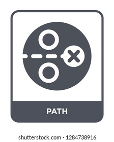 path icon vector on white background, path trendy filled icons from Strategy collection, path vector illustration