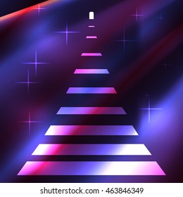 path into the unknown, eps10 vector