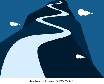 path leading to the mountaintop.