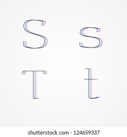 Path Letters S s T t