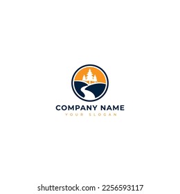 Path logo vector design template