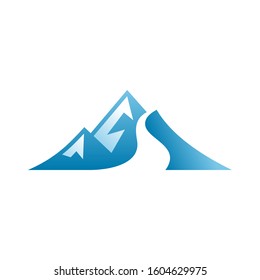 Path Mountain Logo Stock Vector (Royalty Free) 1604629975 | Shutterstock