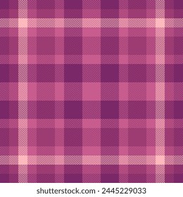 Path seamless vector fabric, advertisement check tartan plaid. Us background pattern textile texture in pink and light colors.