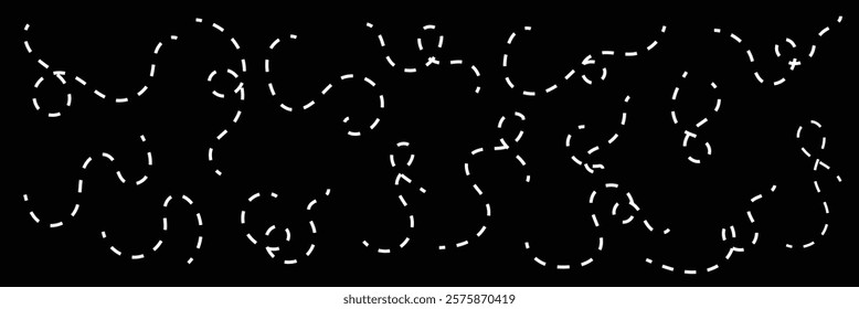 Path travel dotted line trip dashed trace destination track plan and silhouette, travelling symbol . Transport dot pathes lines traces tourism design vector illustration.