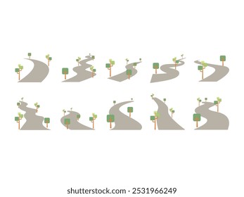 Path Way Design Element Set
