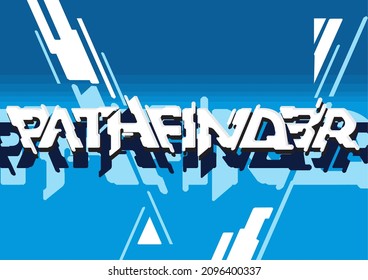 Pathfind3r, Futuristic Techno Mecha Graffiti Style  Suitable for Tshirt, Poster, Merchandise and many more