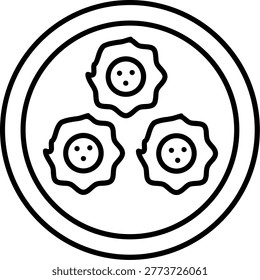 Pathiri Icon Vector Element line icon design vector icons