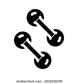 vector de icono de glifo de bacterias patógenas. signo de bacterias patógenas. símbolo de contorno aislado ilustración negra