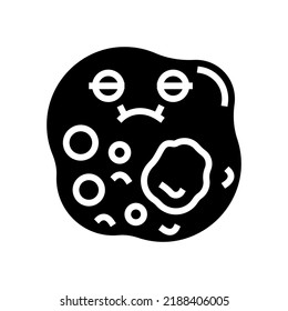 pathogen bacteria virus glyph icon vector. pathogen bacteria virus sign. isolated symbol illustration