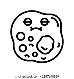pathogen bacteria virus line icon vector. pathogen bacteria virus sign. isolated contour symbol black illustration