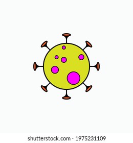 Pathogen Icon. Bacteria Symbol - Vector.