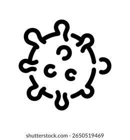 Pathogen icon representing a germ, bacteria, or coronavirus