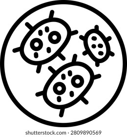 Pathogen Vector Design Icon Style