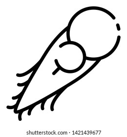 Pathogenic bacteria icon. Outline pathogenic bacteria vector icon for web design isolated on white background