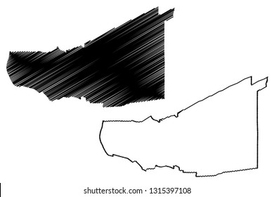 Pathum Thani Province (Kingdom of Thailand, Siam, Provinces of Thailand) map vector illustration, scribble sketch Pathum Thani map