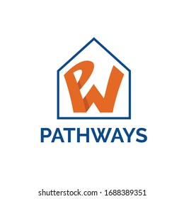 vectorial de diseño del logotipo de la casa de carretera