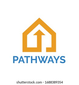 Pathway House Logo Design Vector