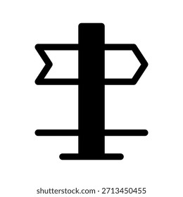 Vektorsymbol-Entwurfsgrafik des Pfadsymbols