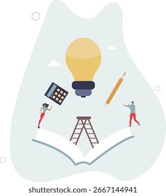 Camino al conocimiento con formación académica y educación. vida humana.