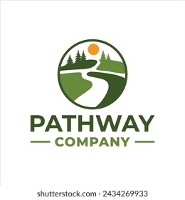 Pathway logo with an agricultural concept that gives a natural feel