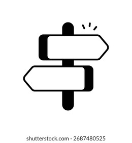 Icono de Vector de Vector de camino ilustración de stock
