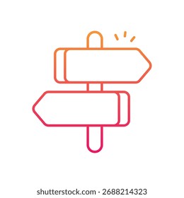 Icono de Vector de Vector de camino ilustración de stock