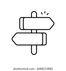 Icono de Vector de Vector de camino ilustración de stock