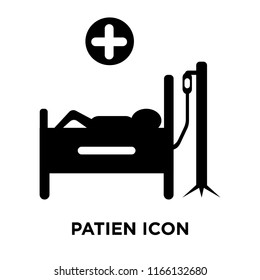 patien icon vector isolated on white background, patien transparent sign