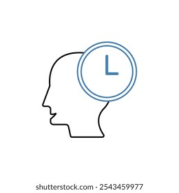 patience concept line icon. Simple element illustration. patience concept outline symbol design.